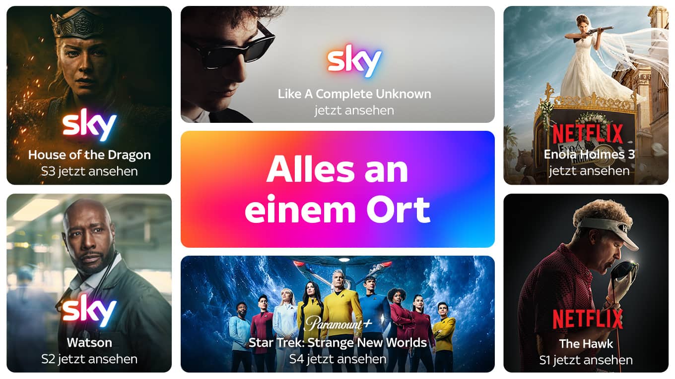 Sky Entertainment: Blockbuster, Sky Originals und Live-Sport bei PŸUR